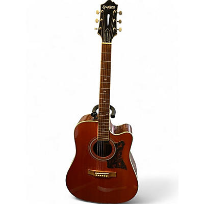 Used Epiphone Masterbuilt DR-500MCE Natural Acoustic Electric Guitar