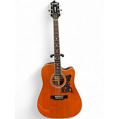 Used Epiphone Masterbuilt DR-500MCE Natural Acoustic Electric Guitar