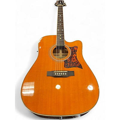 Used Epiphone Masterbuilt DR-500MCE Natural Acoustic Electric Guitar