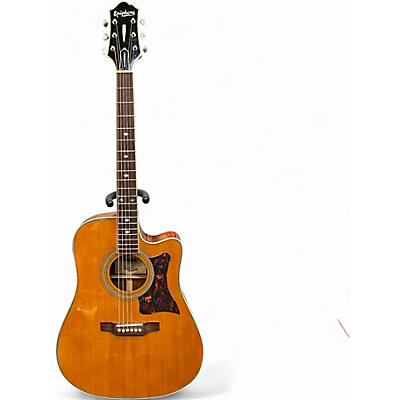 Used Epiphone Masterbuilt DR-500MCE Natural Acoustic Electric Guitar