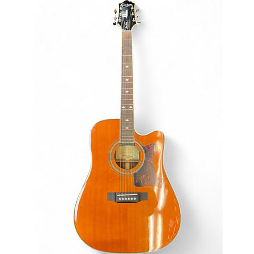 Epiphone Used Epiphone Masterbuilt DR-500MCE Vintage Natural Acoustic Electric Guitar Vintage Natural