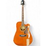 Used Epiphone Used Epiphone Masterbuilt DR-500MCE Vintage Natural Acoustic Electric Guitar Vintage Natural