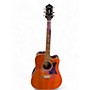 Used Epiphone Masterbuilt DR-500MCE Vintage Natural Acoustic Electric Guitar Vintage Natural