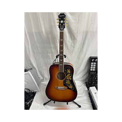 Epiphone Used Epiphone Masterbuilt FT110 Sandburst Acoustic Electric Guitar