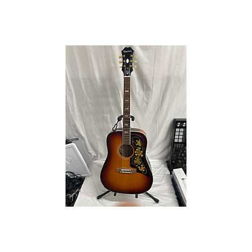 Epiphone Used Epiphone Masterbuilt FT110 Sandburst Acoustic Electric Guitar Sandburst