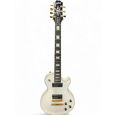 Epiphone Used Epiphone Matt Heafy Les Paul Custom 7 Alpine White Solid Body Electric Guitar