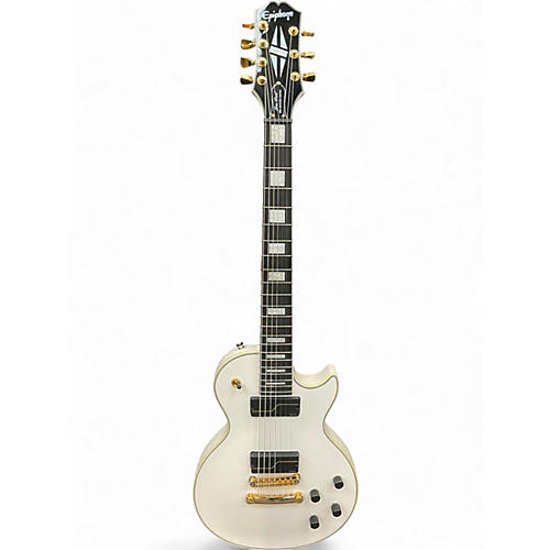 Epiphone Used Epiphone Matt Heafy Les Paul Custom 7 Alpine White Solid Body Electric Guitar Alpine White