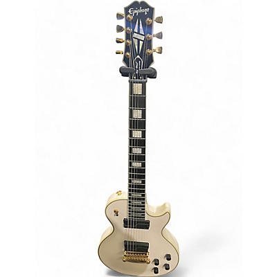 Epiphone Used Epiphone Matt Heafy Les Paul Custom 7 BONE WHITE Solid Body Electric Guitar