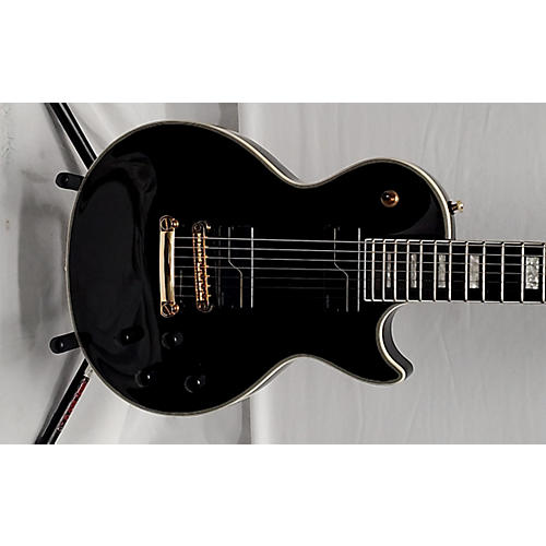 Epiphone Used Epiphone Matt Heafy Les Paul Custom 7 Black And Gold Solid Body Electric Guitar Black and Gold