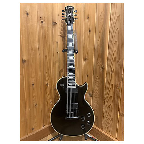 Epiphone Used Epiphone Matt Heafy Les Paul Custom 7 Black Solid Body Electric Guitar Black