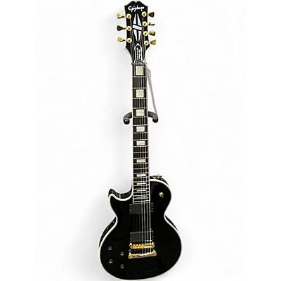 Used Epiphone Matt Heafy Les Paul Custom 7 Left Handed Black Electric Guitar