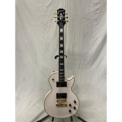 Epiphone Used Epiphone Matt Heafy Les Paul Custom Alpine White Solid Body Electric Guitar