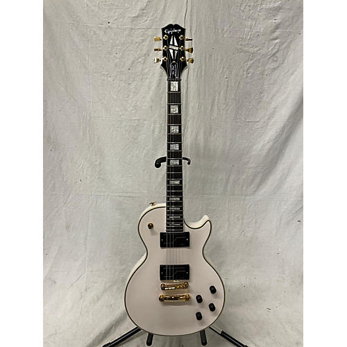 Epiphone Used Epiphone Matt Heafy Les Paul Custom Alpine White Solid Body Electric Guitar Alpine White