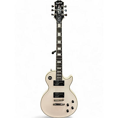 Epiphone Used Epiphone Matt Heafy Les Paul Custom BONE WHITE Solid Body Electric Guitar