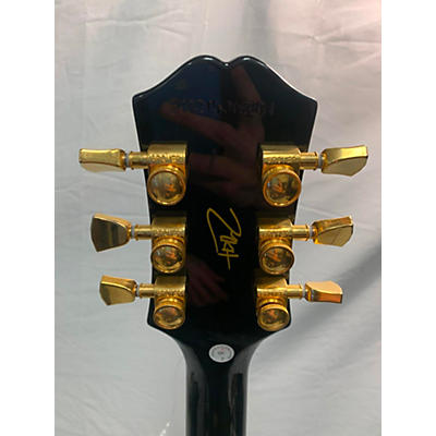 Epiphone Used Epiphone Matt Heafy Les Paul Custom Black And Gold Solid Body Electric Guitar