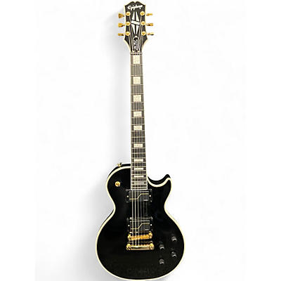 Used Epiphone Matt Heafy Les Paul Custom Black and Gold Solid Body Electric Guitar