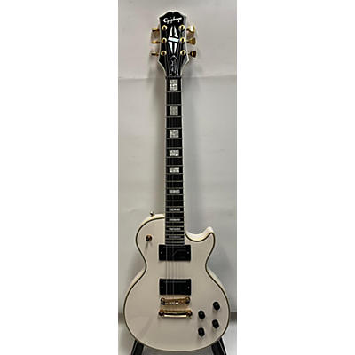 Epiphone Used Epiphone Matt Heafy Les Paul Custom Bone White Solid Body Electric Guitar