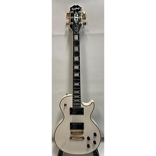 Epiphone Used Epiphone Matt Heafy Les Paul Custom Bone White Solid Body Electric Guitar bone white