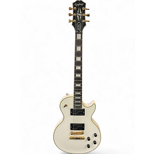 Used Epiphone Matt Heafy Les Paul Custom Origin Bone White Solid Body Electric Guitar Bone White
