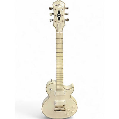 Used Epiphone Matt Heafy SN0FALL Les Paul Custom White Solid Body Electric Guitar