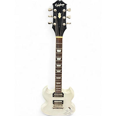 Used Epiphone Muse Metallic White Solid Body Electric Guitar