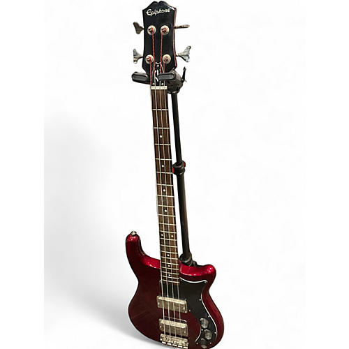 Used Epiphone NEWPORT Cherry Electric Bass Guitar Cherry