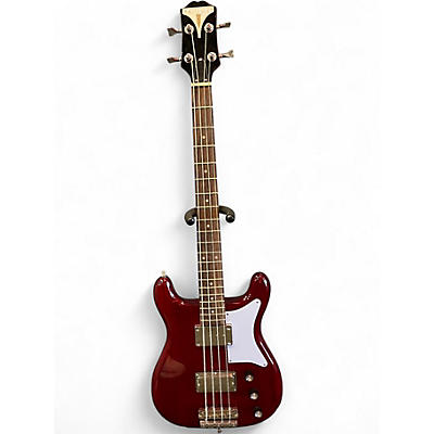 Used Epiphone NEWPORT SHORT SCALE Cherry Electric Bass Guitar