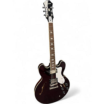Used Epiphone NOEL GALLAGHER RIVIERA DARK WINE RED Hollow Body Electric Guitar