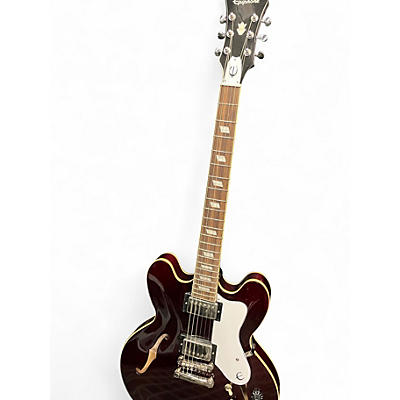 Used Epiphone NOEL GALLAGHER RIVIERA DARK WINE RED Hollow Body Electric Guitar