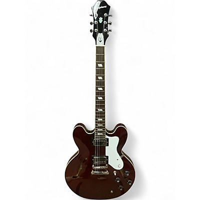 Used Epiphone NOEL GALLAGHER RIVIERA DARK WINE RED Hollow Body Electric Guitar