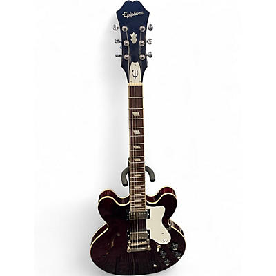 Used Epiphone NOEL GALLAGHER RIVIERA WINE RED Hollow Body Electric Guitar