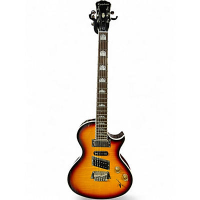 Used Epiphone Nighthawk Custom Reissue 3 Color Sunburst Solid Body Electric Guitar