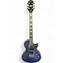 Used Epiphone Nighthawk Custom Reissue Blue Quilt Solid Body Electric Guitar Blue Quilt