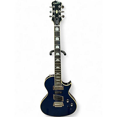 Used Epiphone Nighthawk Custom Reissue Blue Solid Body Electric Guitar