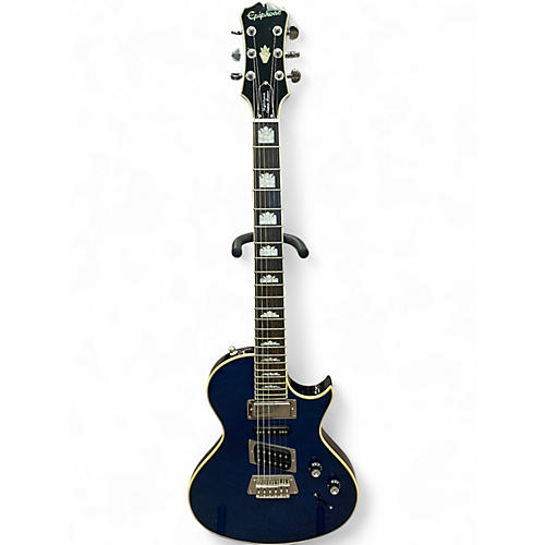 Used Epiphone Nighthawk Custom Reissue Blue Solid Body Electric Guitar Blue