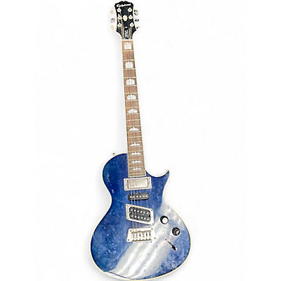 Used Epiphone Nighthawk Custom Reissue QUILTED BLUE Solid Body Electric Guitar