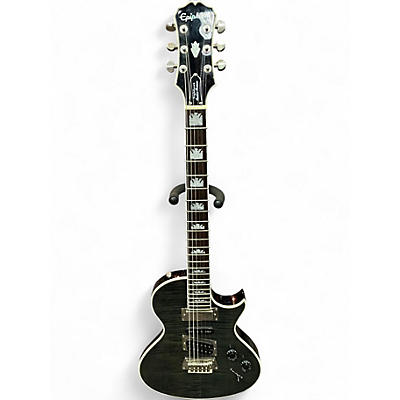 Used Epiphone Nighthawk Custom Reissue TRANSPARENT BLACK Solid Body Electric Guitar