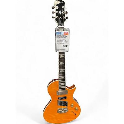 Epiphone Used Epiphone Nighthawk Custom Reissue Trans Orange Solid Body Electric Guitar