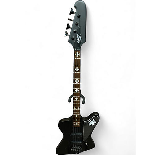 Used Epiphone Nikki Sixx Signature Blackbird Black Electric Bass Guitar Black