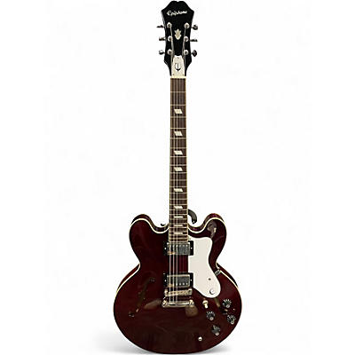Used Epiphone Noel Gallagher Riviera Dark Wine Red Solid Body Electric Guitar