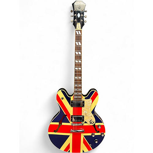 Used Epiphone Noel Gallagher Signature Supernova Union Jack Hollow Body Electric Guitar Union Jack