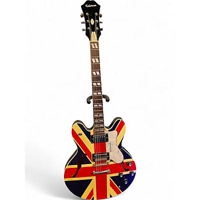 Used Epiphone Noel Gallagher Signature Supernova Union Jack Hollow Body Electric Guitar