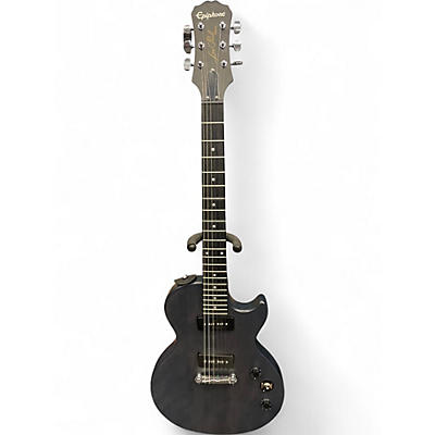Used Epiphone P-90 Worn Black Solid Body Electric Guitar