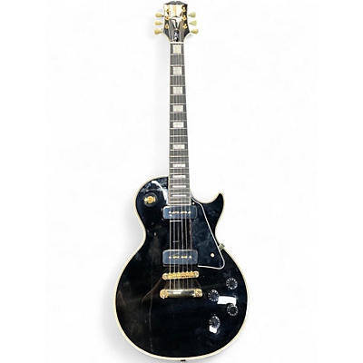 Used Epiphone P90 LES PAUL CUSTOM W/CASE Ebony Solid Body Electric Guitar