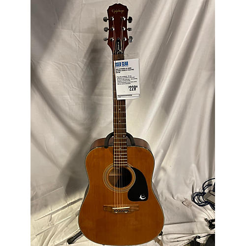 Epiphone Used Epiphone PR 200DE Natural Acoustic Electric Guitar Natural