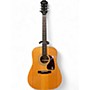 Used Epiphone PR150 Natural Acoustic Guitar Natural