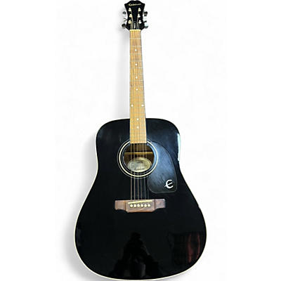 Used Epiphone PR160 Black Acoustic Guitar