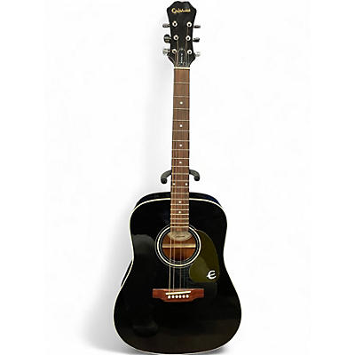 Used Epiphone PR160 Black Acoustic Guitar