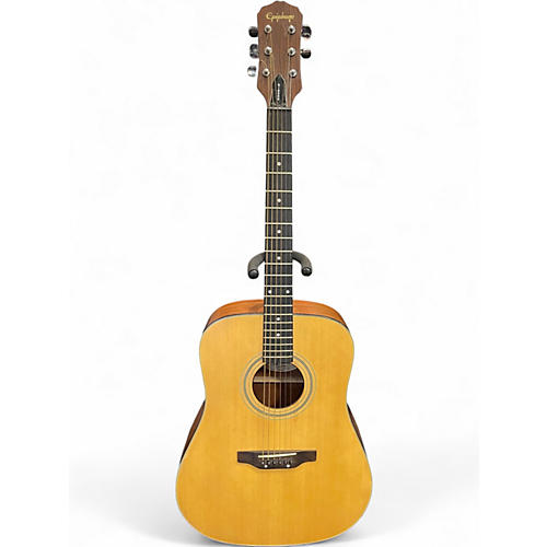 Used Epiphone PR200 Natural Acoustic Guitar Natural