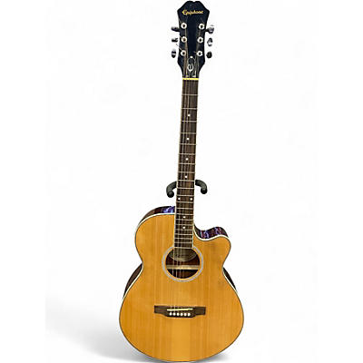 Used Epiphone PR4E Natural Acoustic Electric Guitar